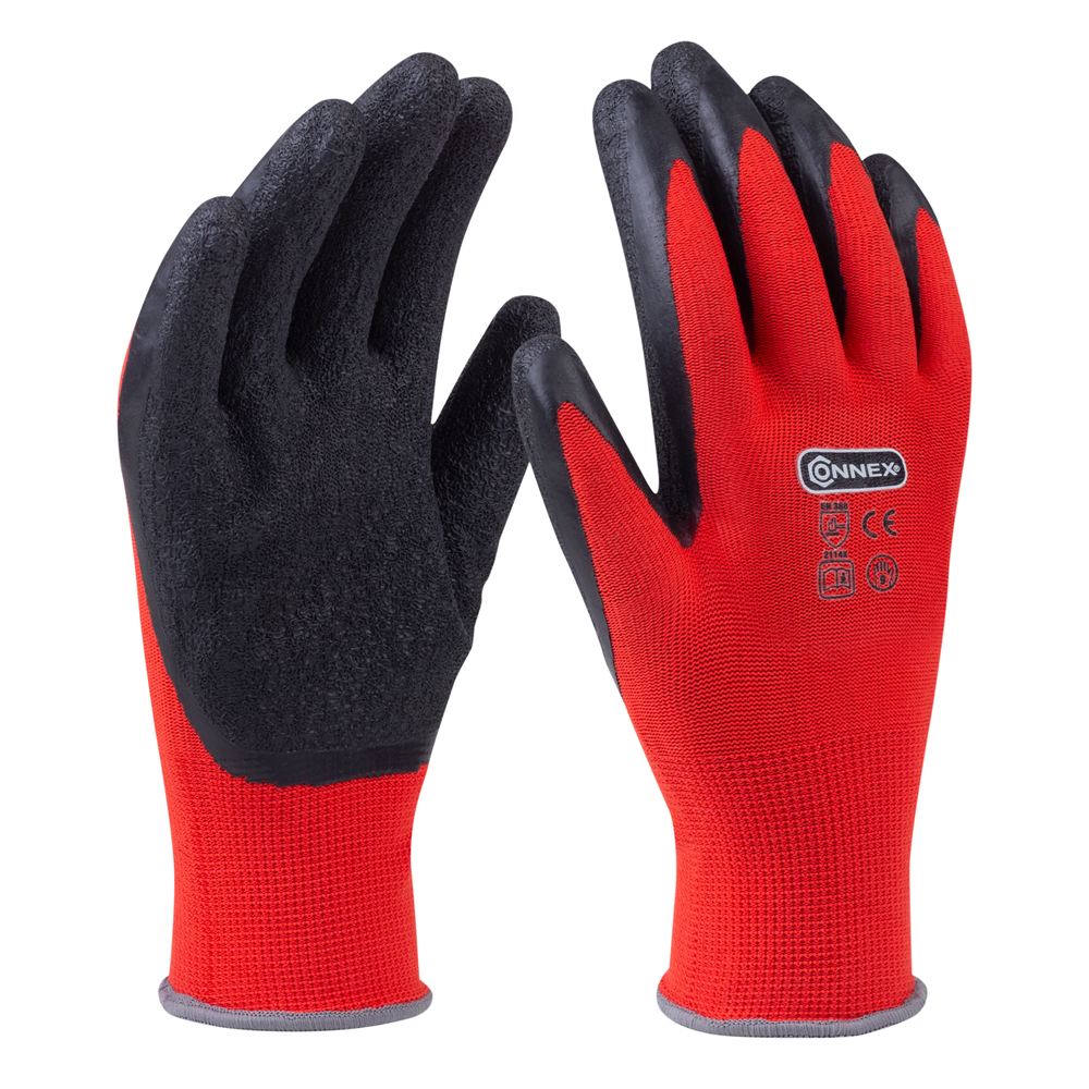 Connex Handschoen Polyester Latex Roodgr09 COX938529