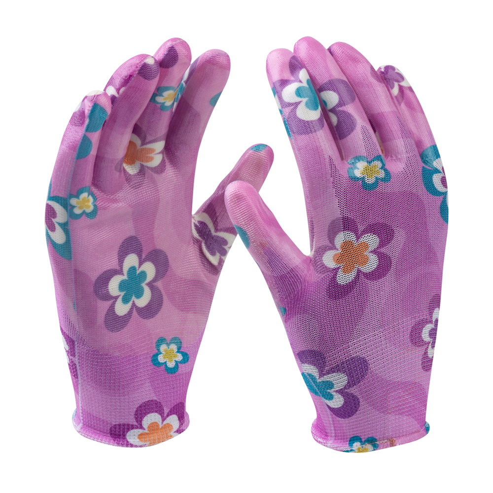 Connex Handschoen Tuin Nitril Bloem Gr07 COX938537