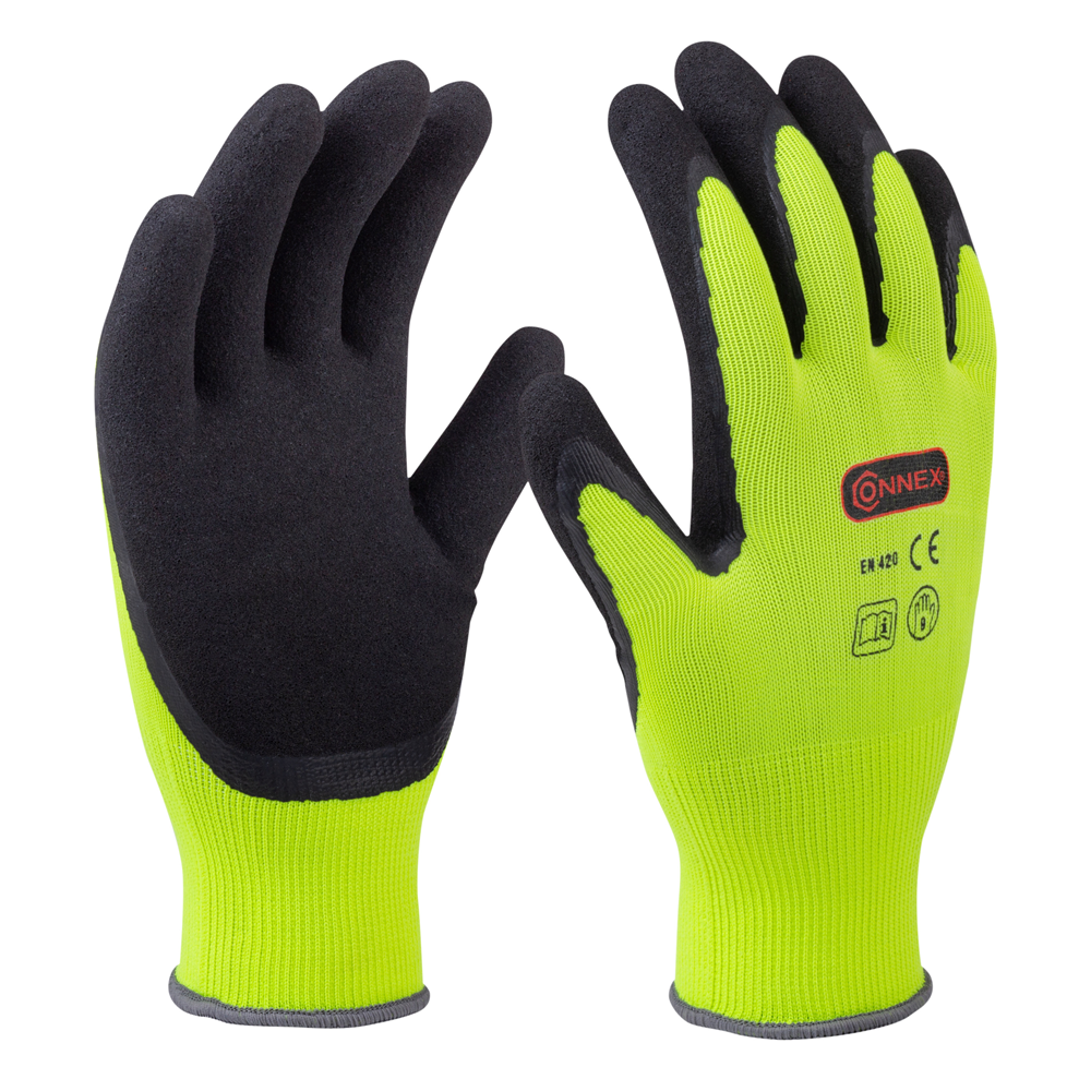 Connex Handschoen Tuin Latex Geel Gr09 COX938578