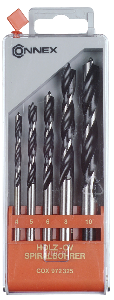 Connex Set Houtboren 4-10Mm 5Dlg Rood COX972325