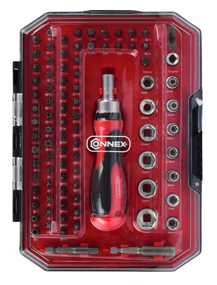 Connex Ratelschroevendraaierset 89-Dlg COXB973989