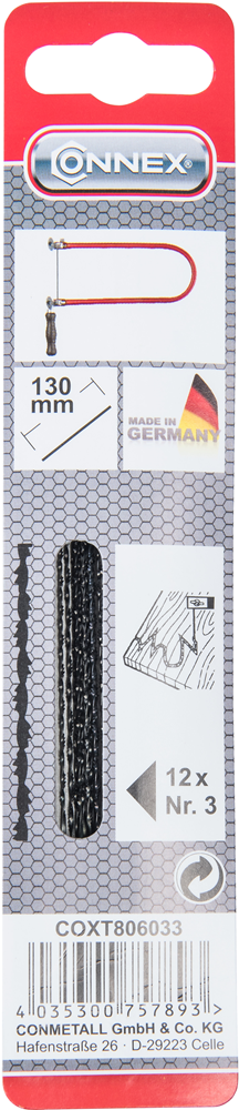 Connex Figuurzaagblad Zarsa Maat=3 (12St) - COXT806033