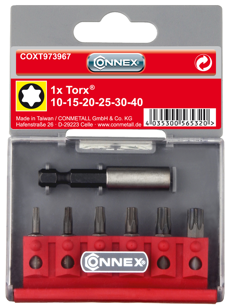Connex Bitsset Torx + Houder (7Dlg) COXT973967