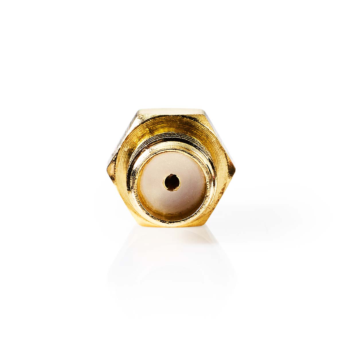 Nedis SMA-Adapter | SMA Female Omgekeerde Polariteit | SMA Female | Verguld | 50 Ohm | Recht | Koper | Goud | 2 Stuks | Doos CSGB02113GD