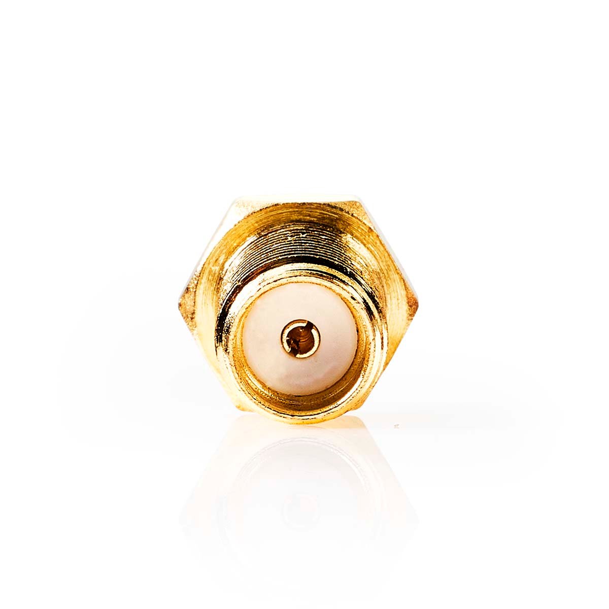 Nedis SMA-Adapter | SMA Female | TS9 | Verguld | 50 Ohm | Recht | Koper | Goud | 2 Stuks | Doos CSGB02120GD