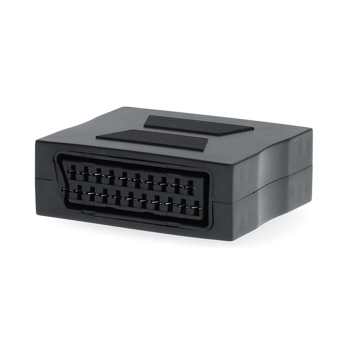 Nedis SCART-Adapter | SCART Female | SCART Female | Vernikkeld | Recht | ABS | Zwart | 1 Stuks | Doos - CVGB31950BK