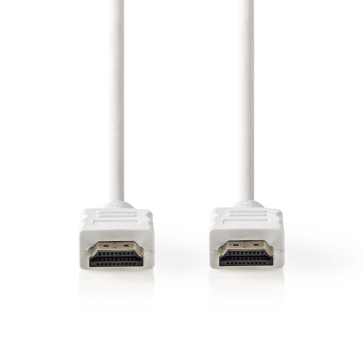 Nedis High Speed HDMI-Kabel met Ethernet | HDMI Connector | HDMI Connector | 4K@30Hz | ARC | 10.2 Gbps | 2.00 m | Rond | PVC | Wit | Doos -