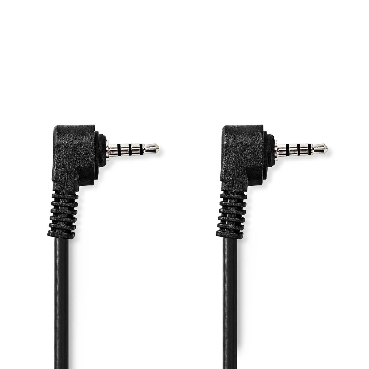 Nedis Audio-Videokabel | 3,5 mm Male | 3,5 mm Male | Vernikkeld | 2.00 m | Rond | PVC | Zwart - CVGL22000BK20