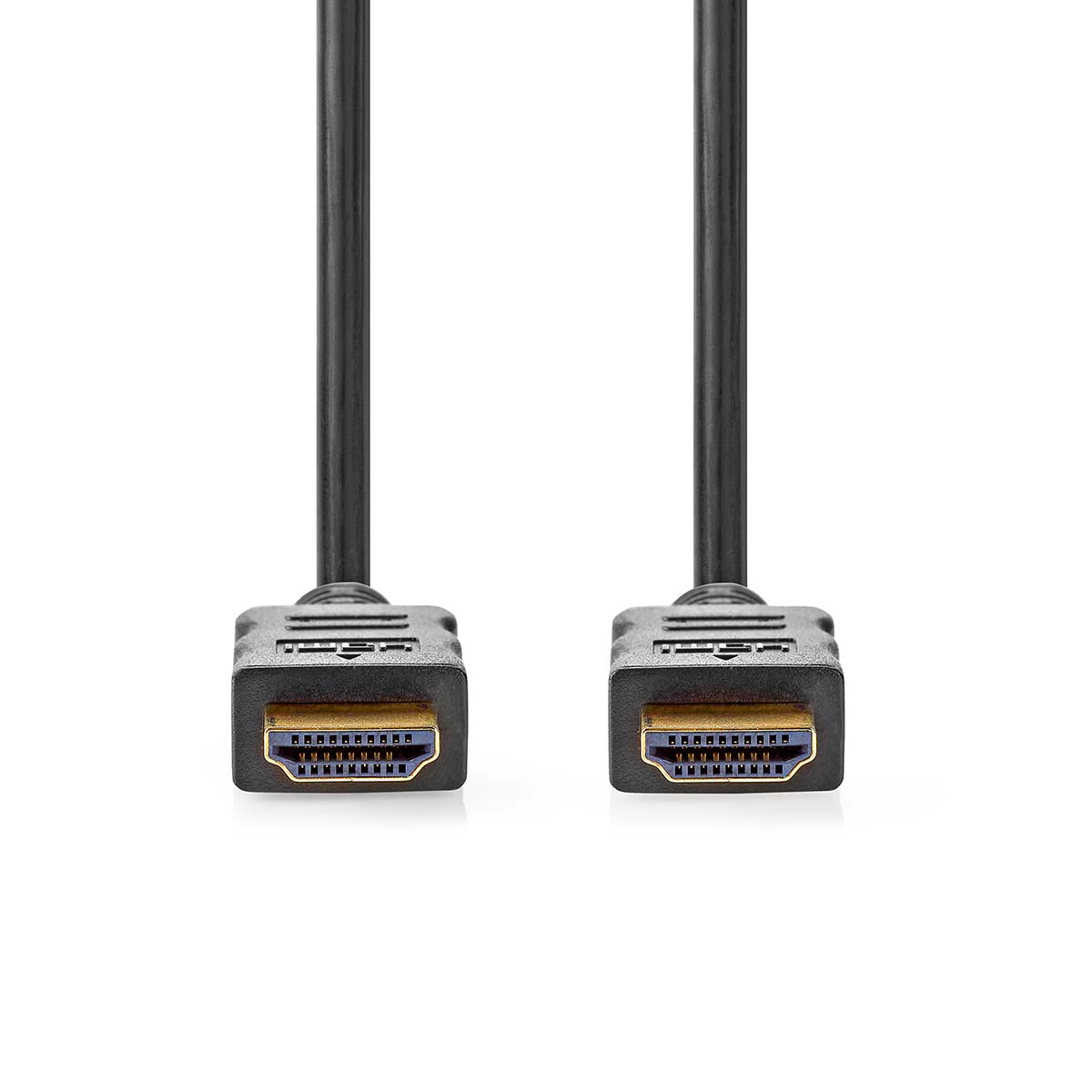 Nedis High Speed HDMI-Kabel met Ethernet | HDMI Connector | HDMI Connector | 4K@30Hz | ARC | 10.2 Gbps | 5.00 m | Rond | PVC | Zwart | Label -
