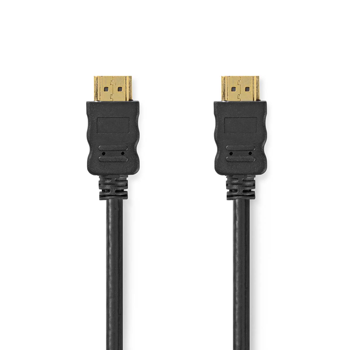 Nedis High Speed ??HDMI™-Kabel met Ethernet | HDMI™ Connector | HDMI™ Connector | 4K@60Hz | ARC | 18 Gbps | 10.0 m | Rond | PVC | Zwart | Label