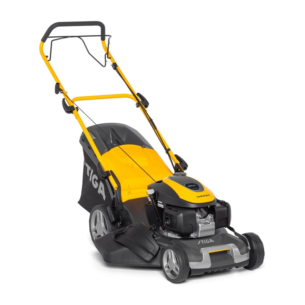 Stiga COMBI 50 SQ H Benzine Grasmaaier | Honda GCVx 170 | 167 cc OHV| 48 cm | zelfrijdend | staal | 4-in-1 | ergo | 5 pos hoogteinstelling | High