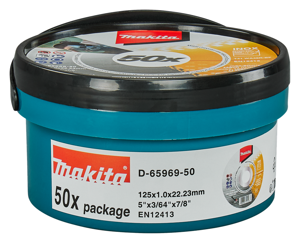 Makita Doorslijpschijf 125X1,0mm RVS - D-65969-50