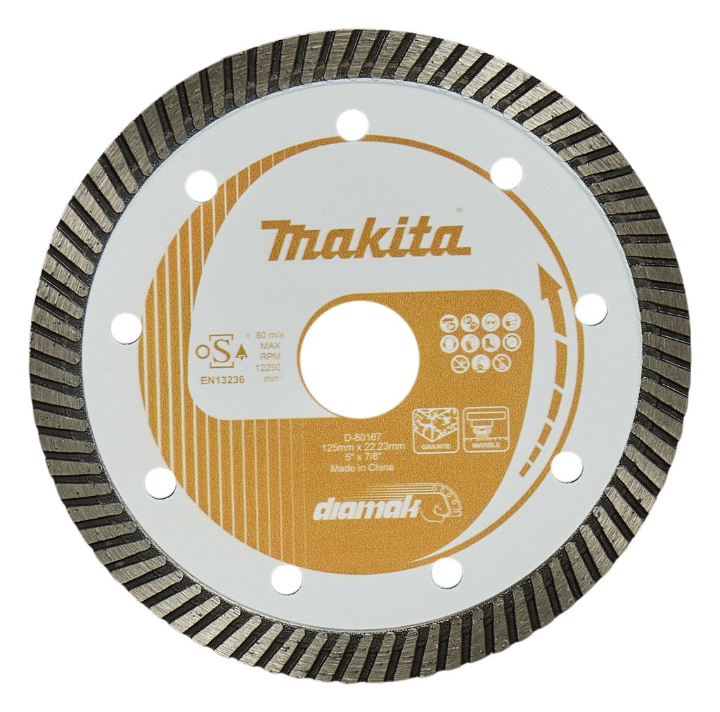 Makita Accessoires Diamantschijf | 125 x 22,23 x 2,2 mm - D-80167