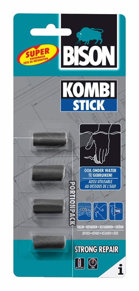 2-componentenlijm kombi stick portion 4 x 5 g