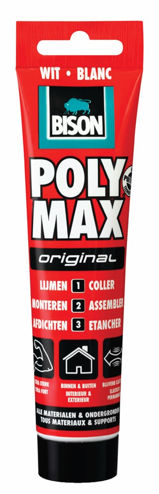 Bison Poly Max Original Wit Tub 165G*6 Nlfr - 6300466 - 6300466