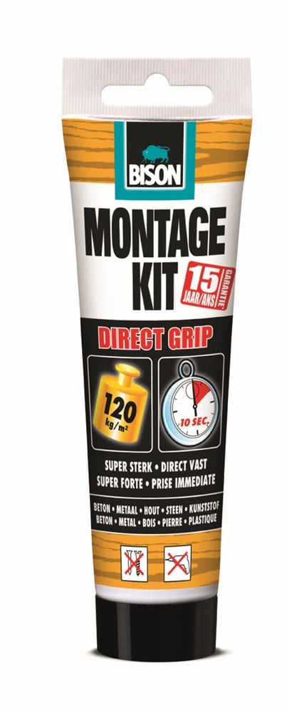 Bison Montagekit Direct Grip Tub 175G*6 Nlfr - 6308234 - 6308234