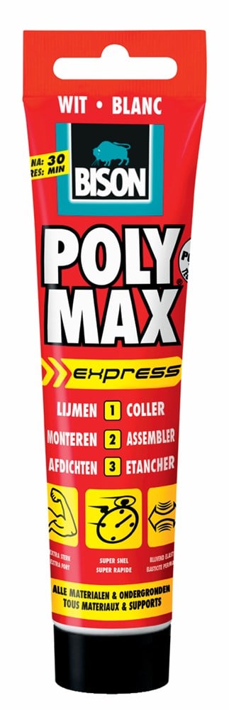 Bison Poly Max Express Wit Tub 165G*6 Nlfr - 6300464 - 6300464