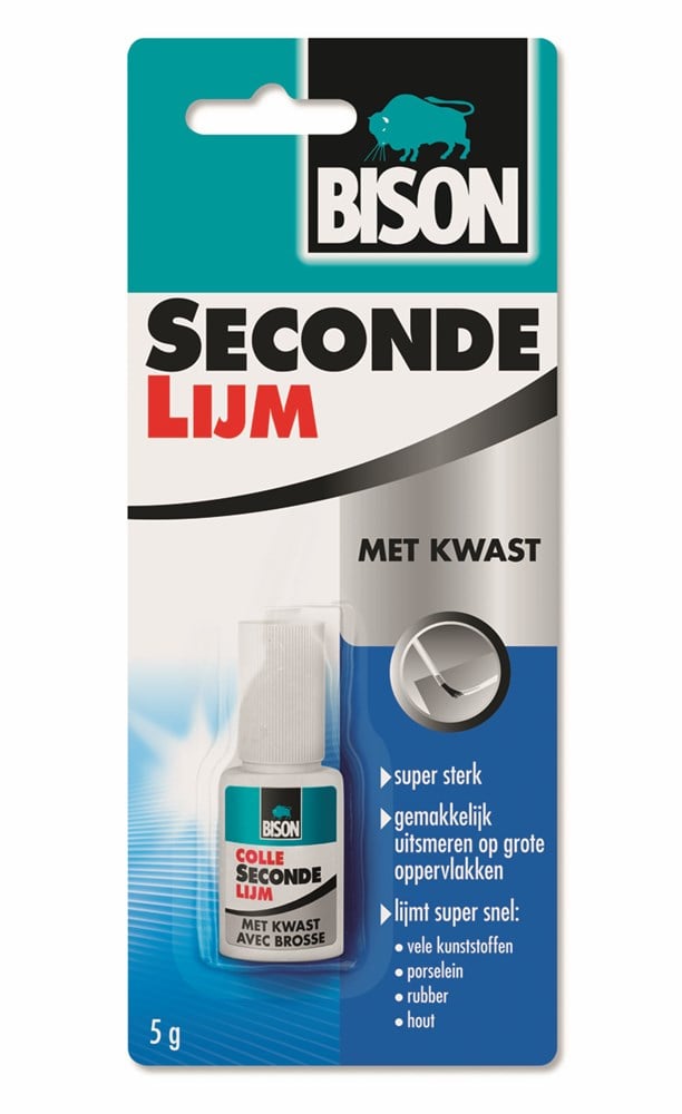 Bison secondelijm met kwast