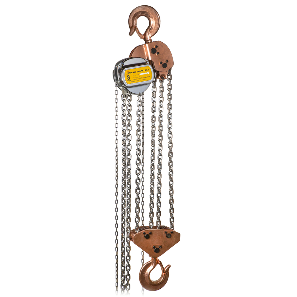 Delta Vonkvrije handkettingtakel | ATEX zone 1 | met RVS lastketting | 3 m | 0,500 ton - DC.0.06300503 DC.0.06300503 afbeelding