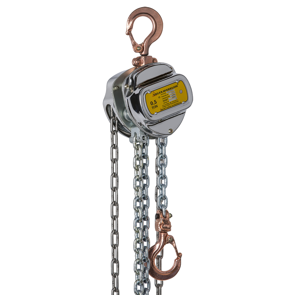 Delta Vonkvrije handkettingtakel | ATEX zone 2 | 10 m | 3 ton - DC.0.06603010 DC.0.06603010 afbeelding
