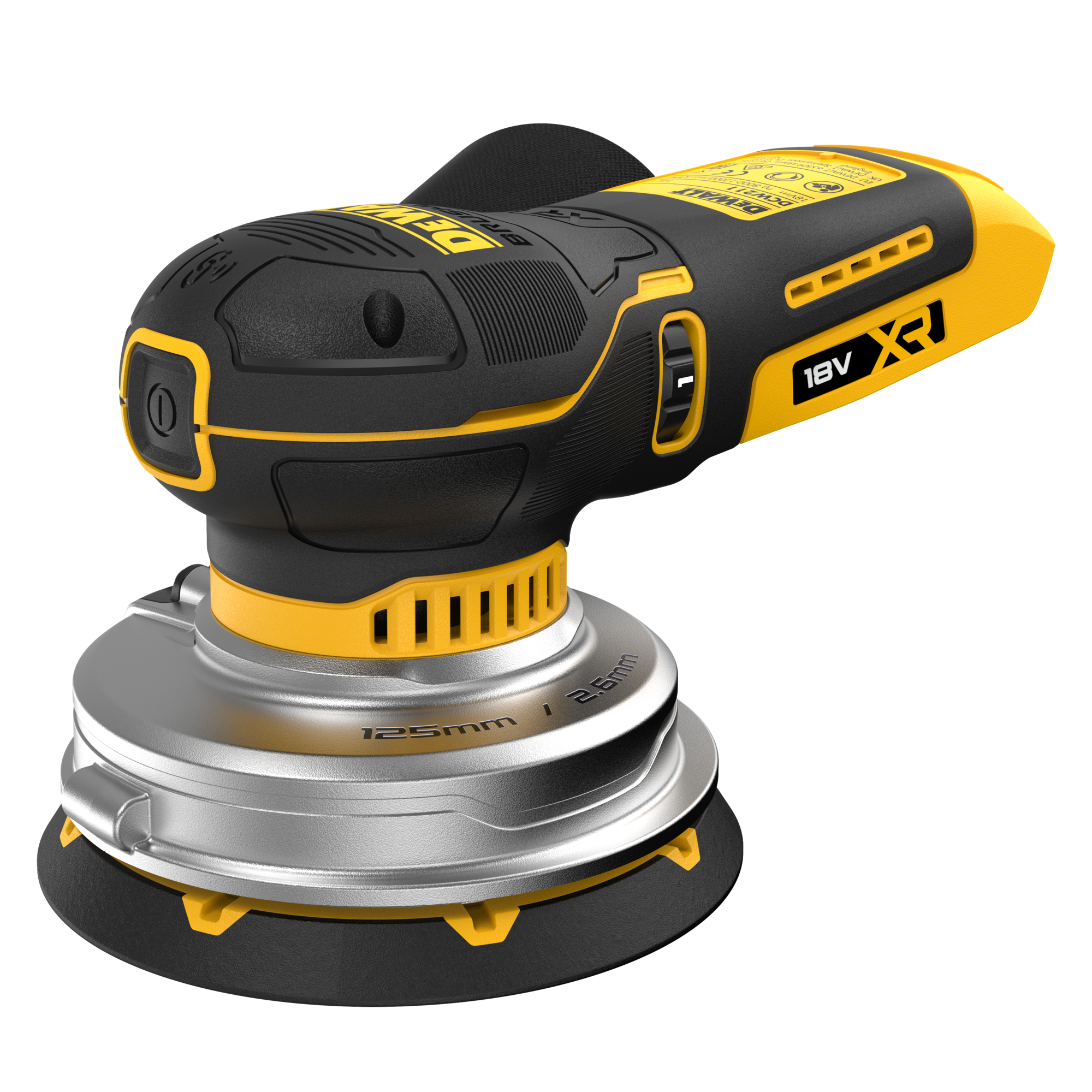 DeWalt DCW211N-XJ 18V XR BL Excentrische Schuurmachine 125mm | zonder accu's en lader | in doos - DCW211N-XJ