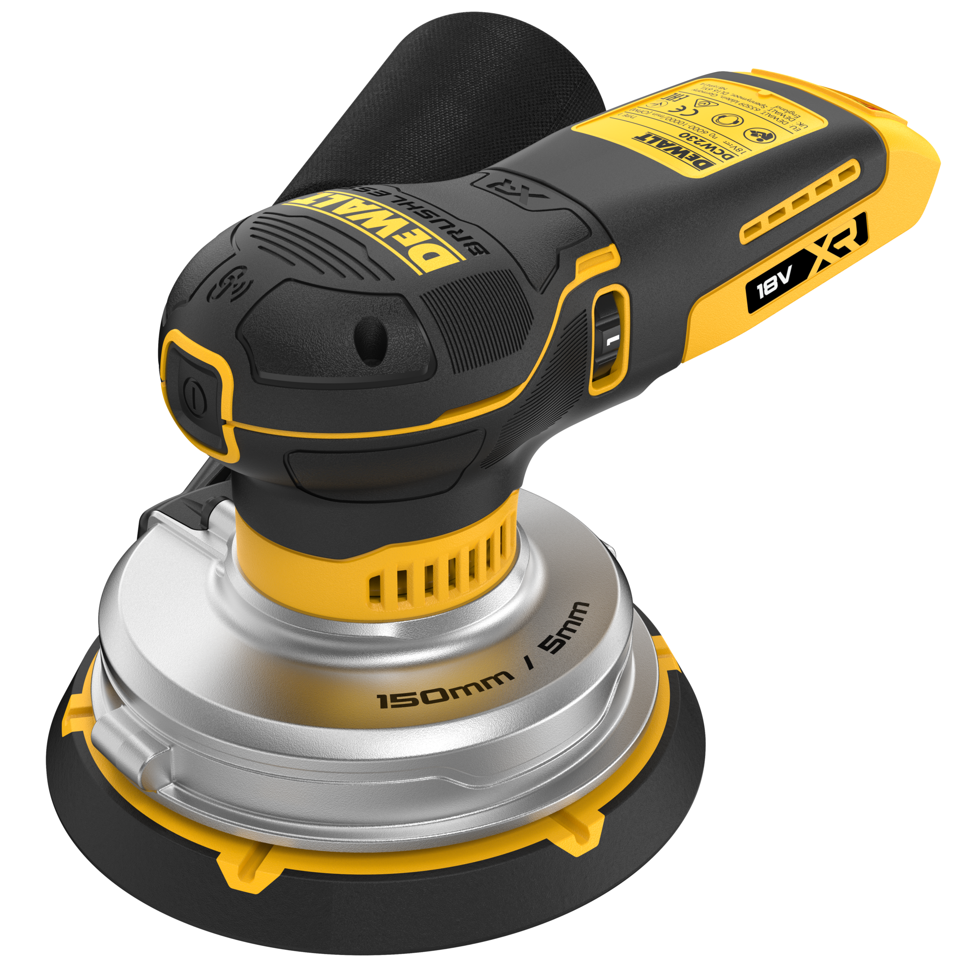 DeWalt DCW230N-XJ 18V XR BL Excentrische Schuurmachine 150mm | zonder accu's en lader | in doos - DCW230N-XJ