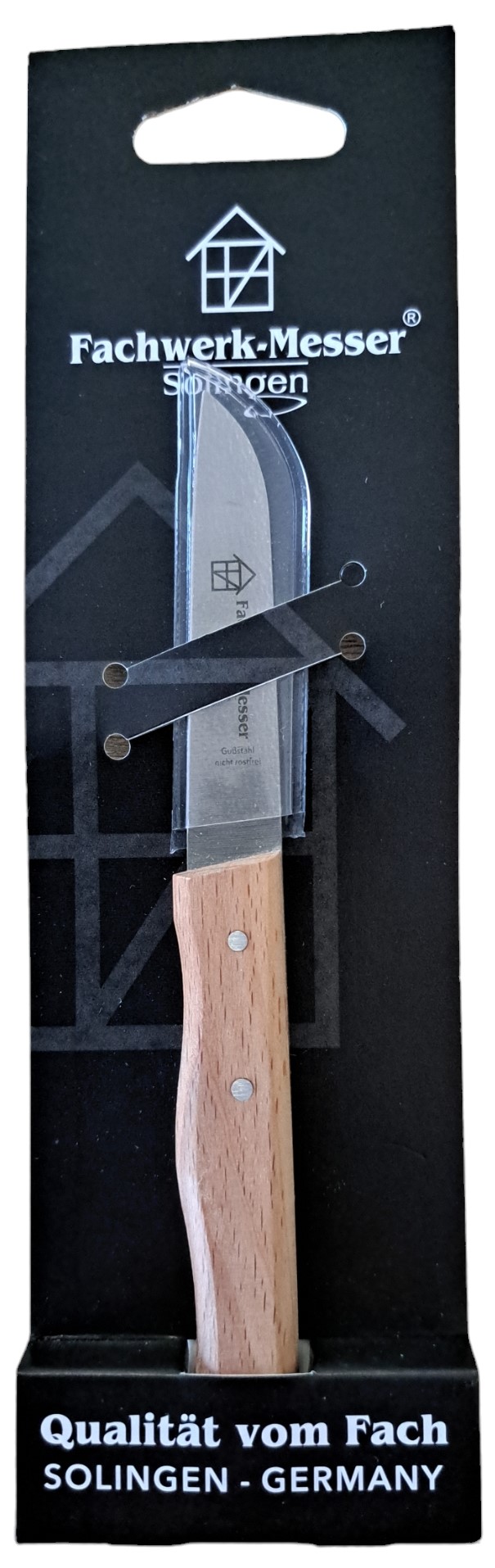 Diggers Keukenmes | 17,5 cm |Houten Handvat | Recht | Carbon/Gietstaal - DIG531