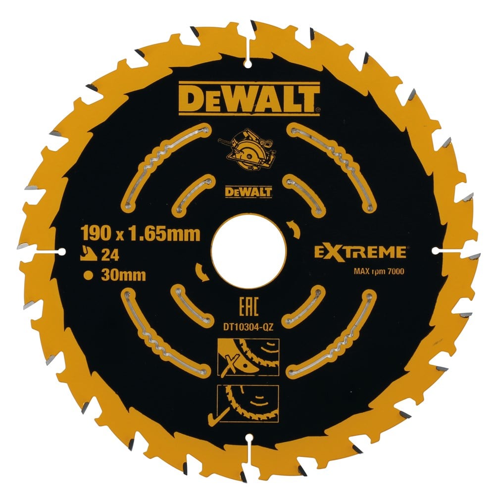 DeWalt Accessoires | Cirkelzaagblad | 190x30x24t - DT10304-QZ