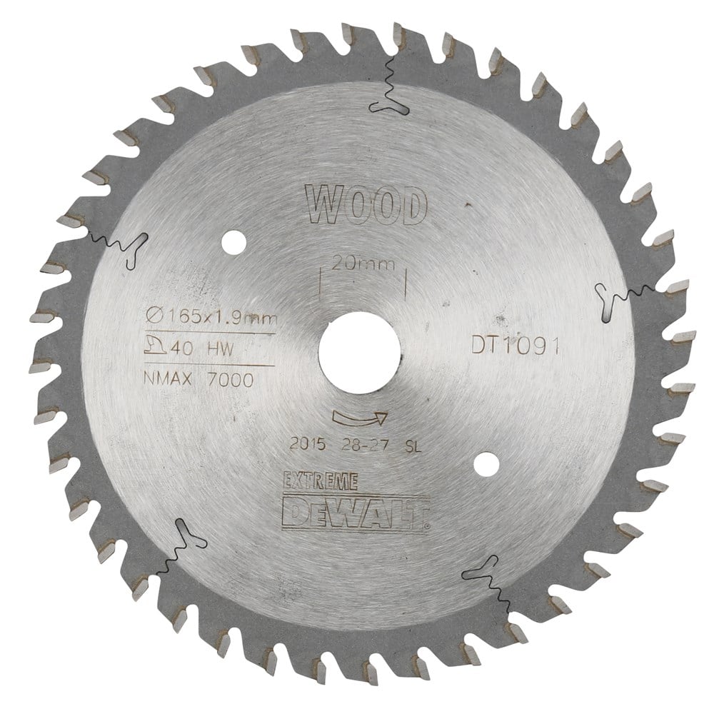 DeWalt Accessoires Cirkelzaagblad | 165x20x40t - DT1091-QZ