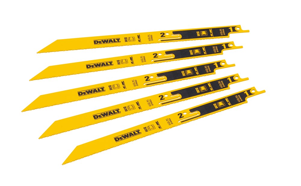 DeWalt Accessoires 230mm Afbreek reciprozaagbladen 14/18 TPI (5st) - DT2416-QZ