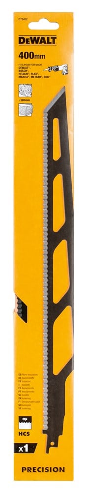 DeWalt Accessoires Reciprozaagblaad isolatie 400mm - DT2452-QZ