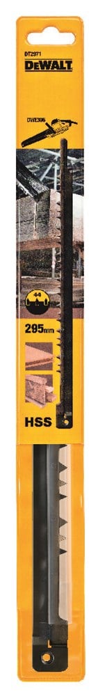 DeWalt Accessoires Alligatorzaagblad 295mm HSS voor snelle zaagsneden in natuurlijke en samengestelde houtsoorten, niet voor spaanplaat - DT2971-QZ