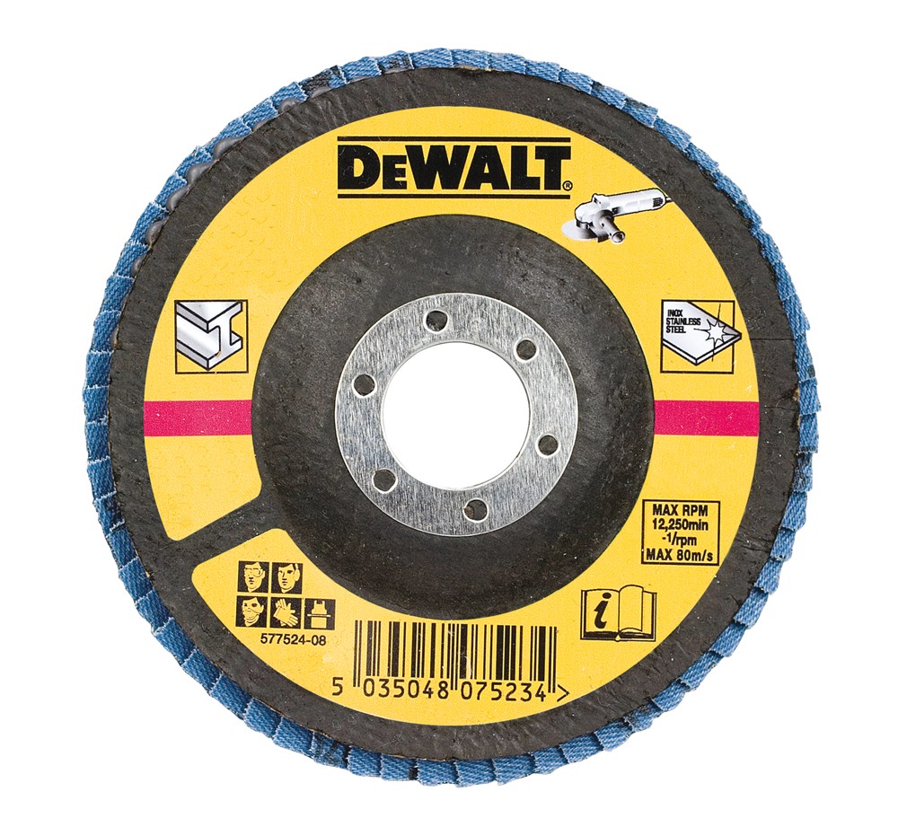 DeWalt Accessoires Lamellen schuurschijf gebogen, Ø125mm, K36 - DT3265-QZ - 10 stuks - DT3265-QZ