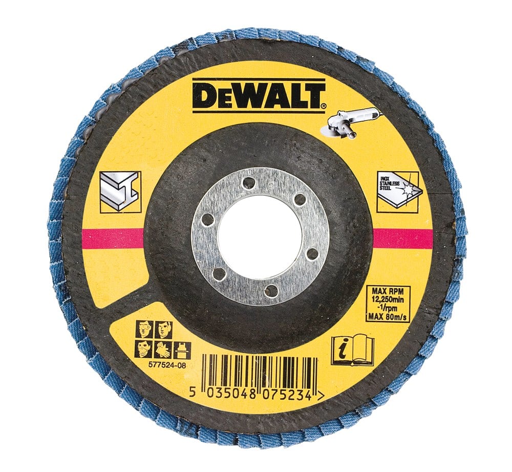 DeWalt Accessoires Lamellen schuurschijf, Ø125mm, K80 - DT3310-QZ - 10 stuks - DT3310-QZ