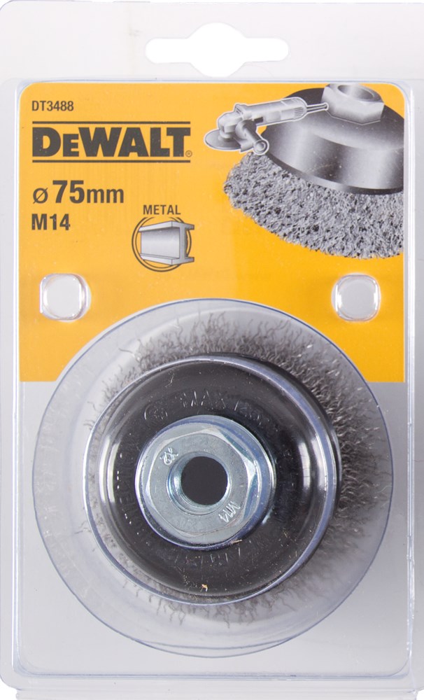 DeWalt Accessoires Komborstel slijper 75x23mm M14 - DT3488-QZ afbeelding