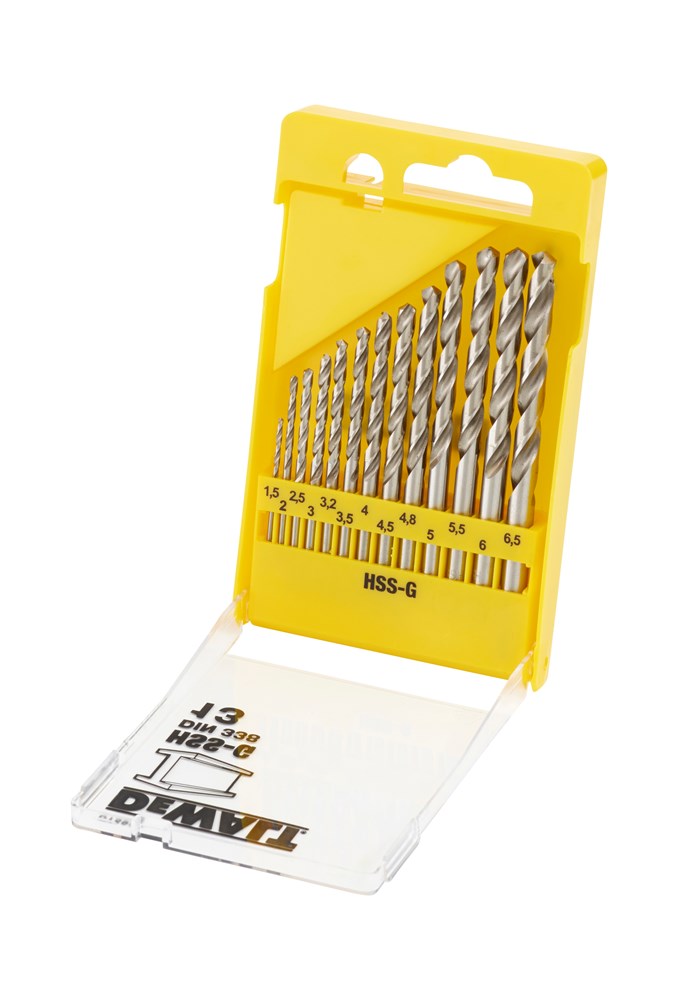DeWalt Accessoires Cassette 13-delig, HSS-G Metaalboor (Ø1,5mm-6,5mm) per 0,5mm - DT5922-QZ