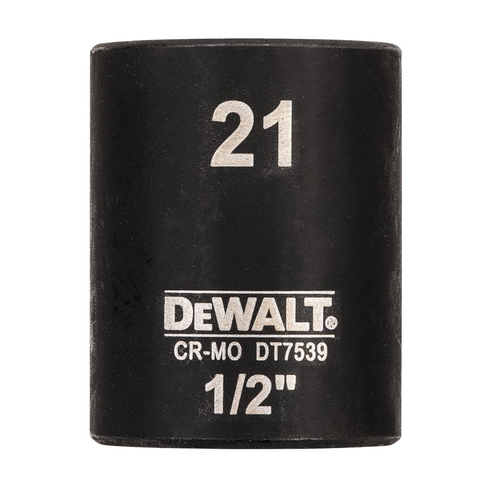 DeWalt Accessoires Impact dop 21mm 1/2" (Kort - 38mm) - DT7539-QZ