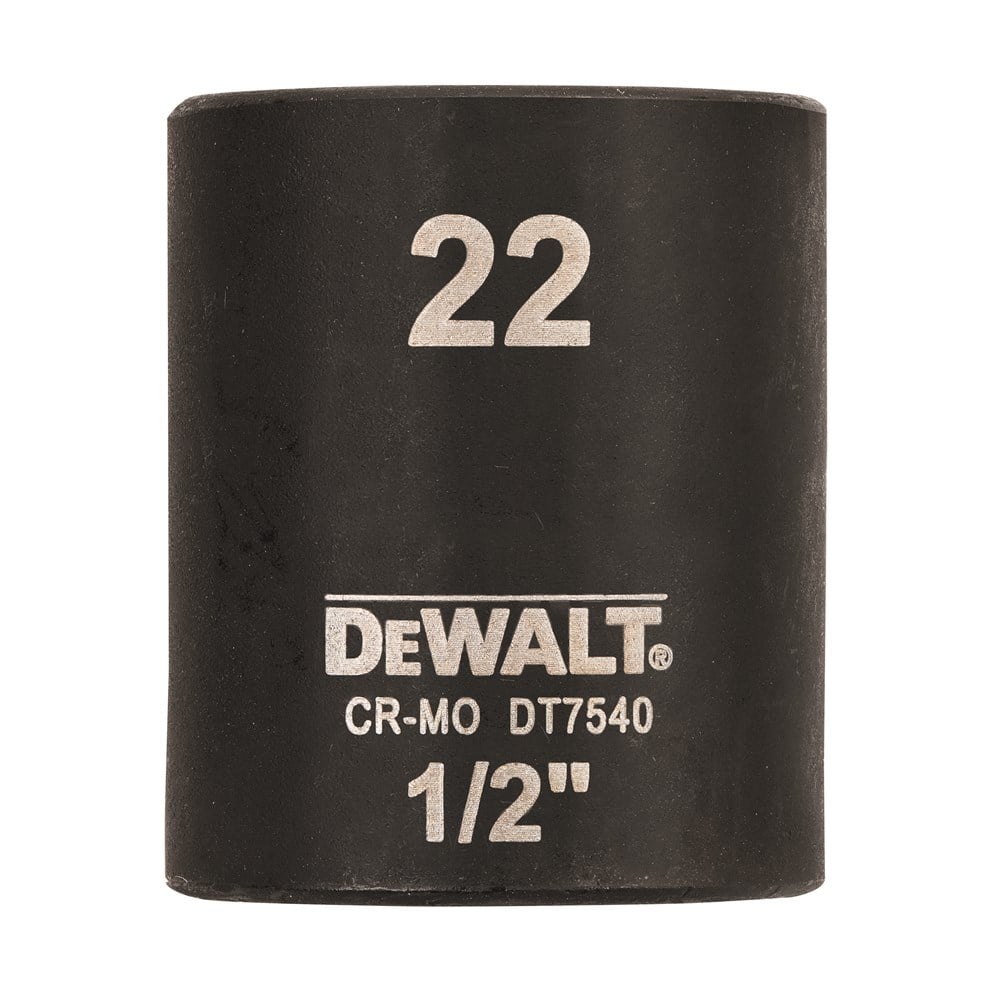 DeWalt Accessoires Impact dop 22mm 1/2" (Kort - 38mm) - DT7540-QZ