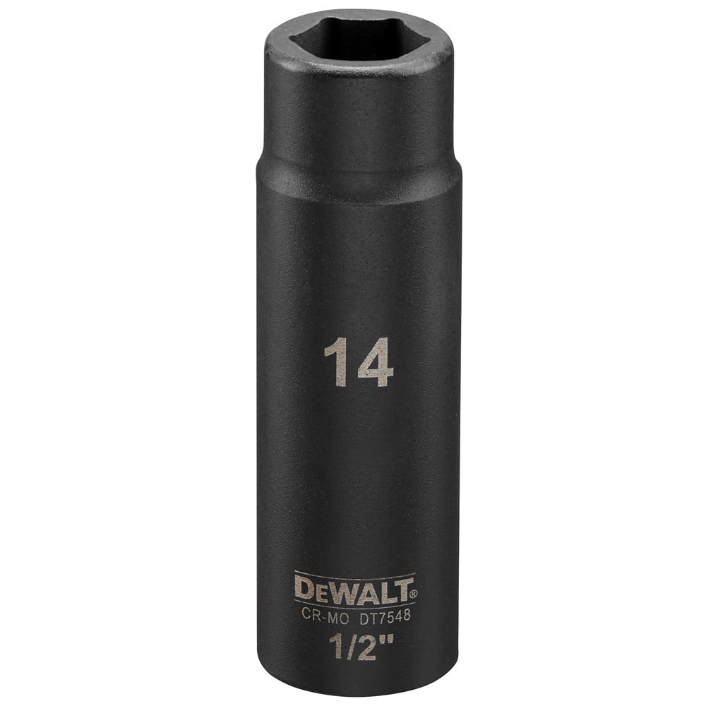 DeWalt Accessoires Impact dop 14mm 1/2" (Lang - 78mm) - DT7548-QZ