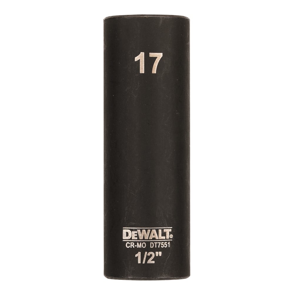 DeWalt Accessoires Impact dop 17mm 1/2" (Lang - 78mm) - DT7551-QZ