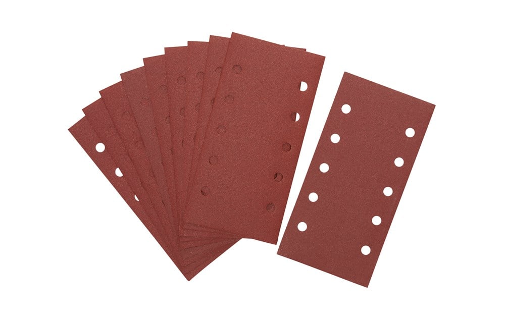 DeWalt Accessoires Schuurpapier 1/2, 115x228mm, velcro, 10 gaten, K60 - DT8550-QZ