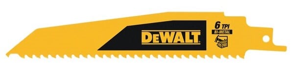 DeWalt Accessoires Reciprozaagblad | Bi-metaal | 152x4,2 mm | hout met spijkers en punt voor gipsplaat - DT90380-QZ