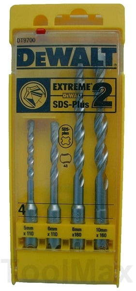 DeWalt Accessoires SDS-Plus 4-dlg set 5,6,8,10 - DT9700-QZ