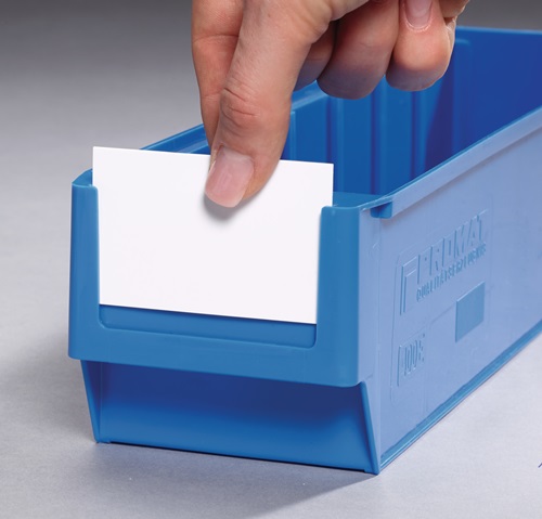 Promat Etiket | wit voor magazijnbakken | B. 183 mm | 100st./zak - 9000448994 9000448994