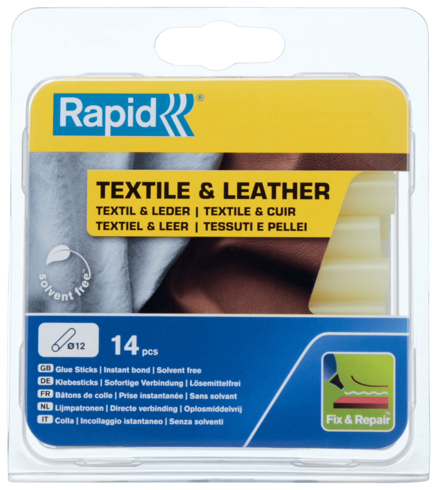 Rapid Lijmpatronen Textiel/Kurk | Ø11-12 x 94 mm | 14 Stuks - 5001416