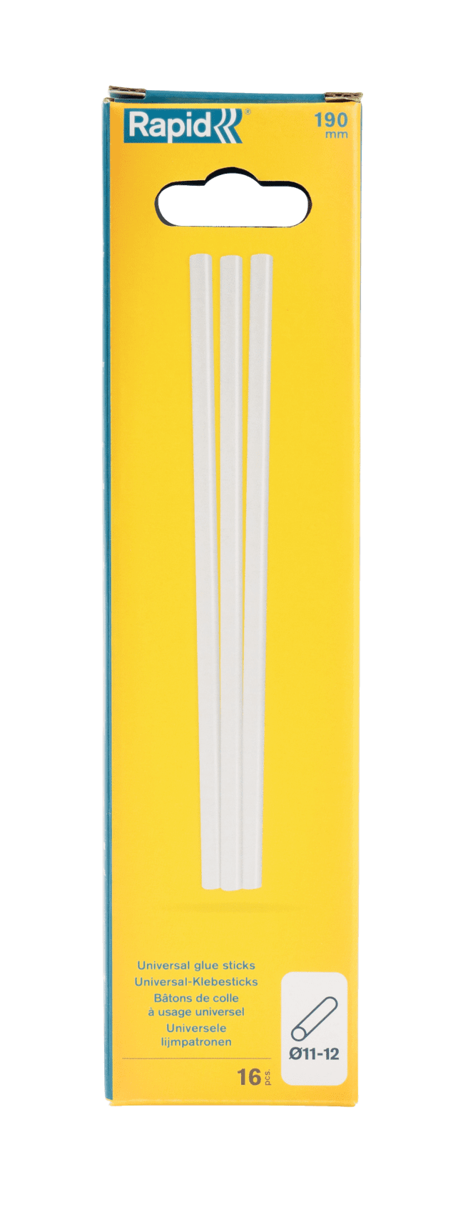 Rapid P4A Lijmpatronen | Universeel Transparant | Ø12 x 190 mm | 16 Stuks - 5001589