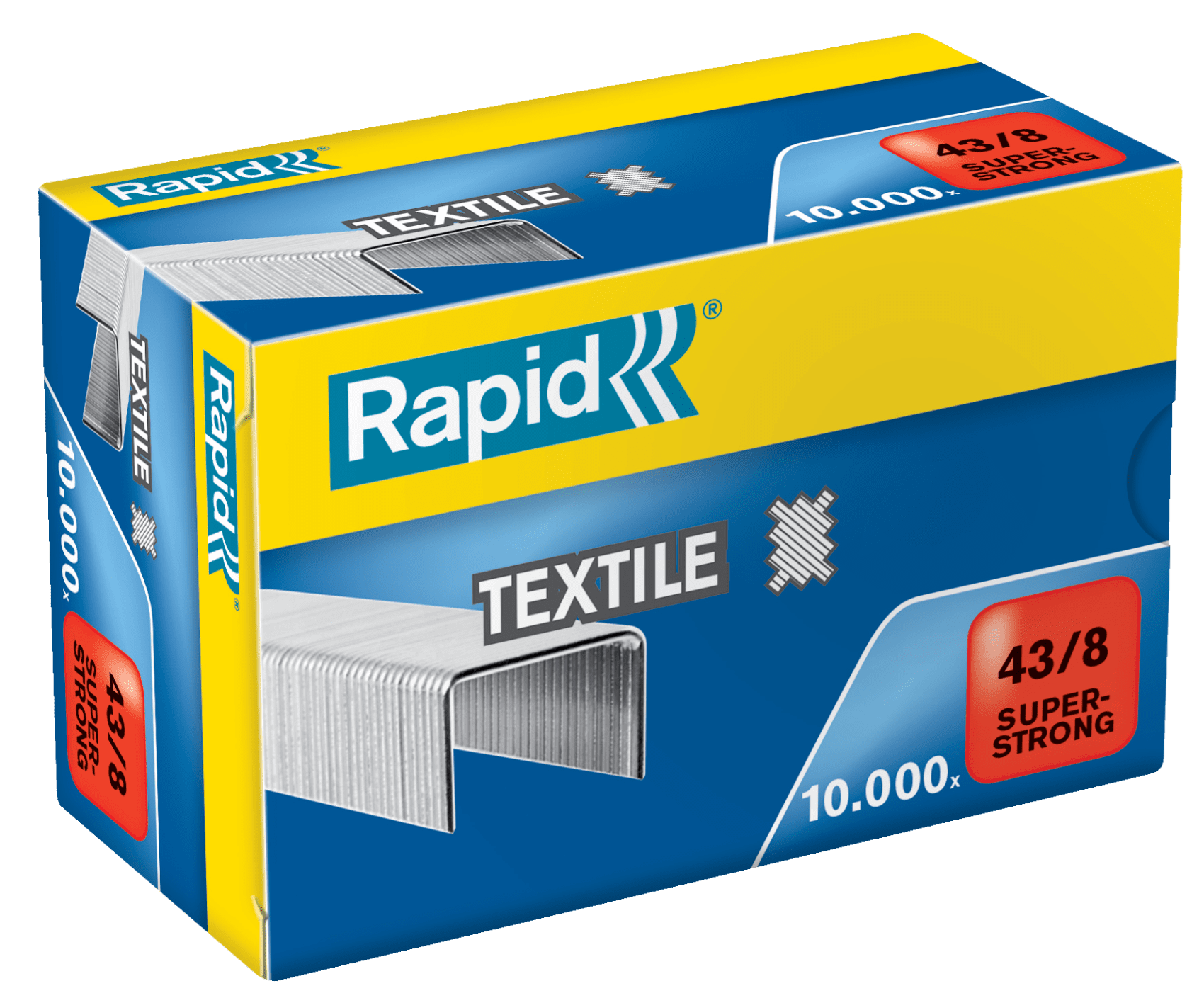 Rapid Nieten | 43/8 mm | Textiel Super Strong | 10.000 Stuks - 24872300
