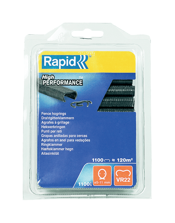 Rapid Hekwerk Hogringen VR22 | 1.100 Stuks | Grijs - 5001333
