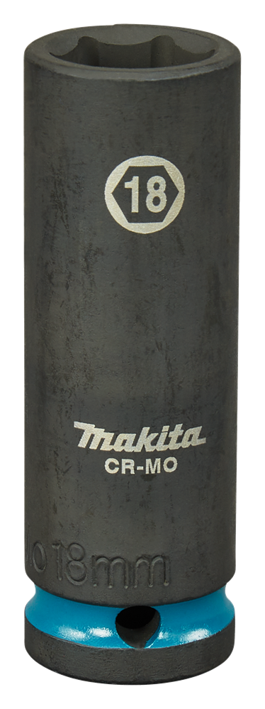 Makita Krachtdop Impact Black, 1/2 18mm lang - E-16483
