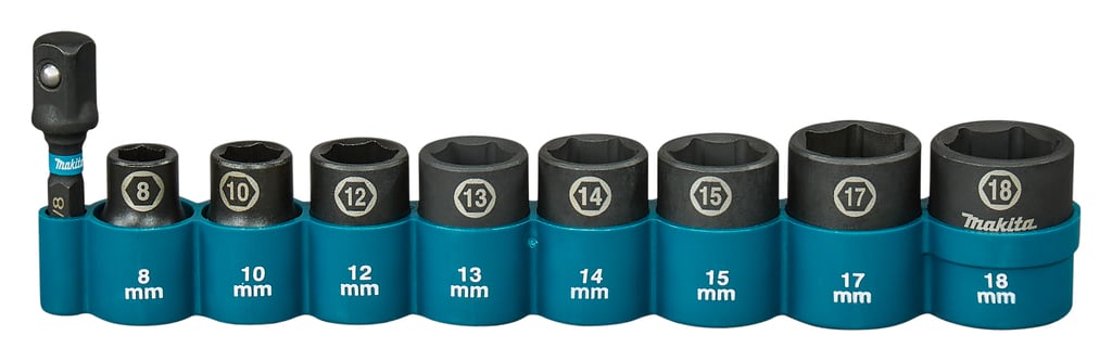 Makita Krachtdopset Impact Black, 3/8 9-dlg - E-16639